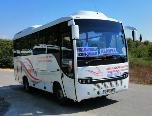 Alanya Doğu Garajı Batı Birliği minibüs durakları
