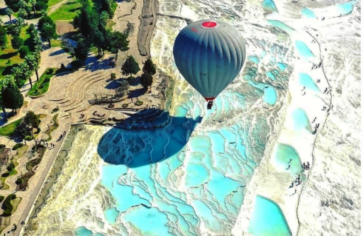 Denizli Karahayıt termal kırmızı su travertenleri
